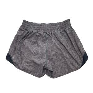 Lululemon Hotty Hot Short Size 6 High Rise Long 4" Gray MISSING DRAWSTRING 62-3